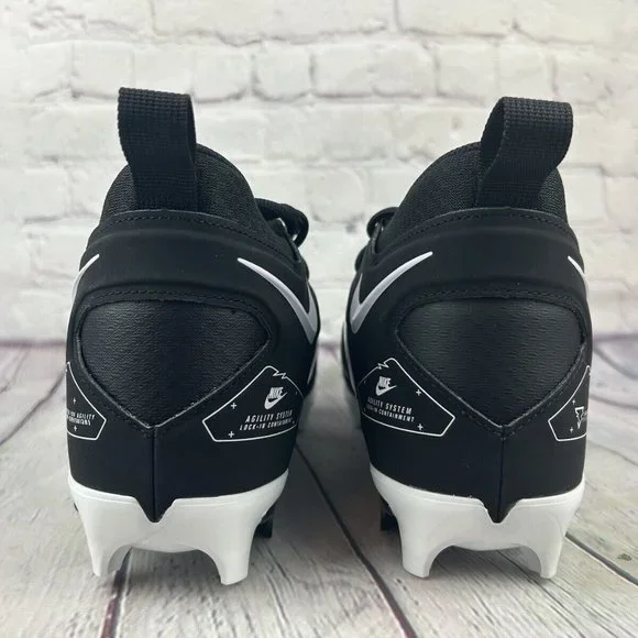 Nike Alpha Menace Pro 3 Mid Football Cleats Men's Black Size - Picture 5 of 7